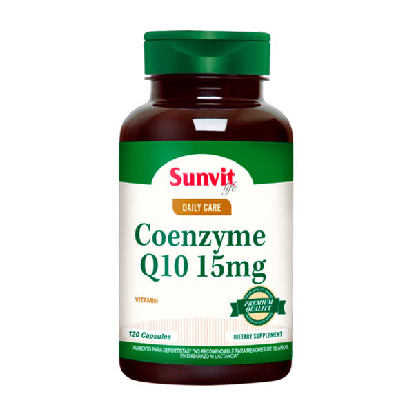 Coenzima Q10 15mg 120 Caps - Sunvit Life