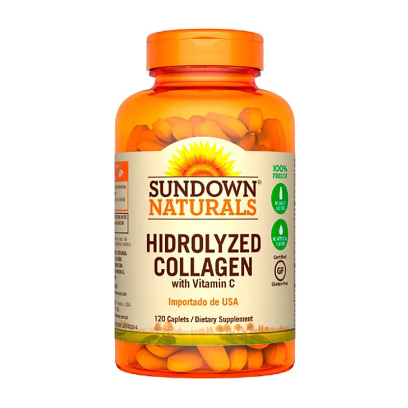 Colágeno Hidrolizado + Vitamina C 1000mg 120 Caps - Sundown Naturals