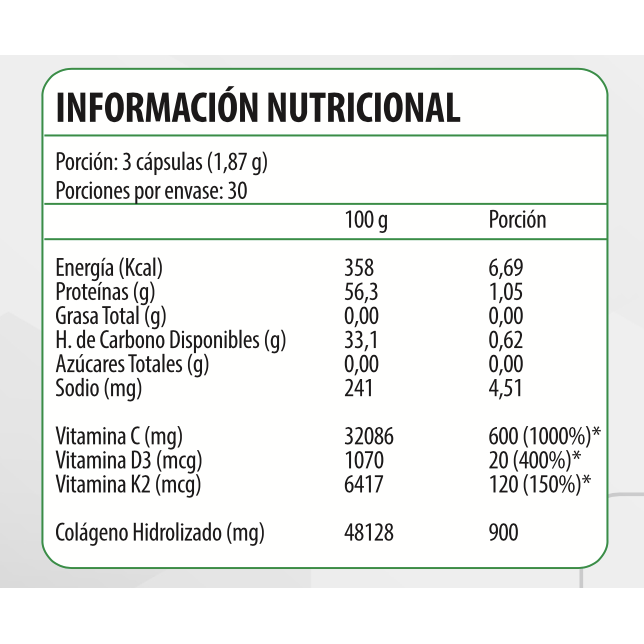 Collagen Up High Potency (Colágeno, Vitaminas K2, D3, C) 90 Caps - Newscience