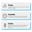 Creatina en Gomitas Sabor Blue Raspberry 150 Gomitas - Karun Life