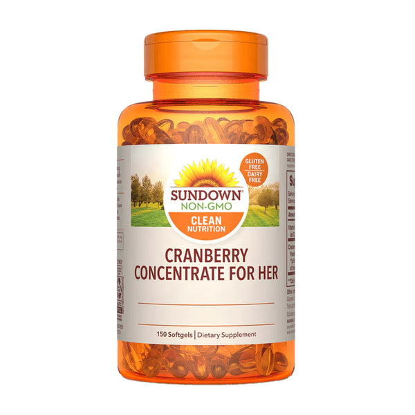 Cranberry Concentrate For Her 8400mg 150 Softgels - Sundown Naturals