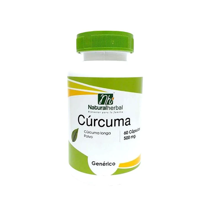 Cúrcuma 500mg 60 Caps - Natural Herbal