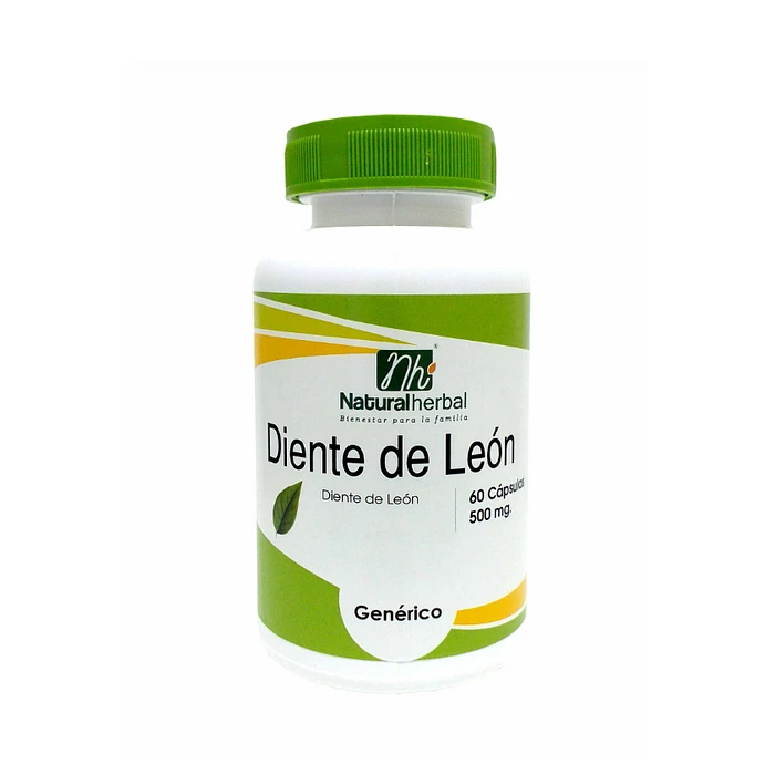 Diente de León 500mg 60 Caps - Natural Herbal