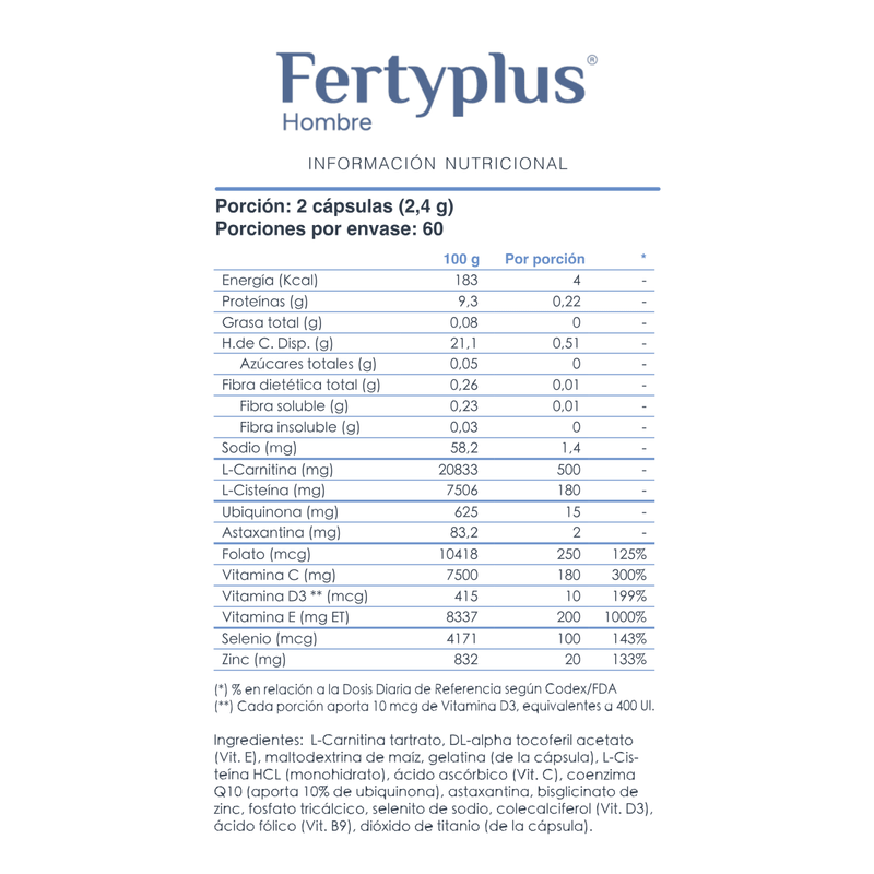 Fertyplus Hombre 120 Caps - Nerthus