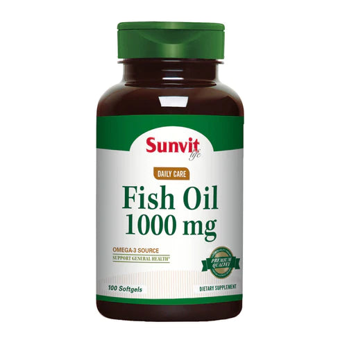 Fish Oil 1000mg 100 Softgels - Sunvit