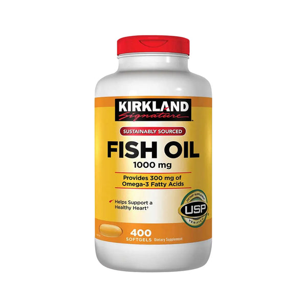 Fish Oil 1000mg 400 Softgels - Kirkland Signature