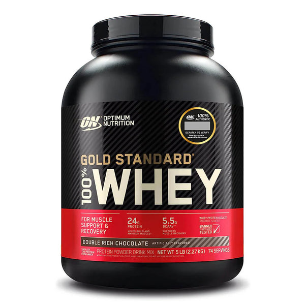 Gold Standard 100% Whey Protein Chocolate 5lb - Optimum Nutrition