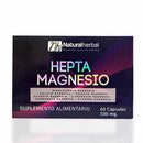 Hepta Magnesio 500mg (Bisglicinato, Taurato, Malato, Citrato, L-Treonato, Carbonato, Cloruro) 60 Cápsulas - Natural Herbal