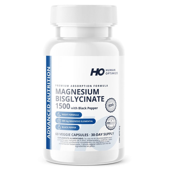 Bisglicinato de Magnesio de Human Optimize, frente