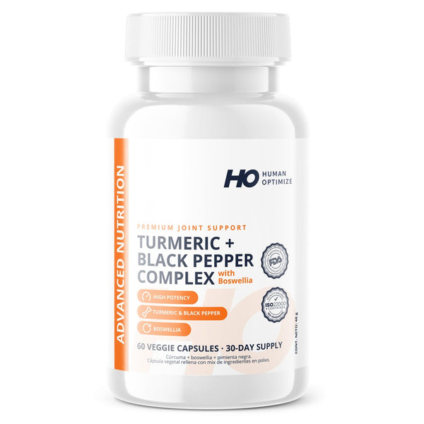Cúrcuma + Pimienta Negra + Boswellia de Human Optimize, frente