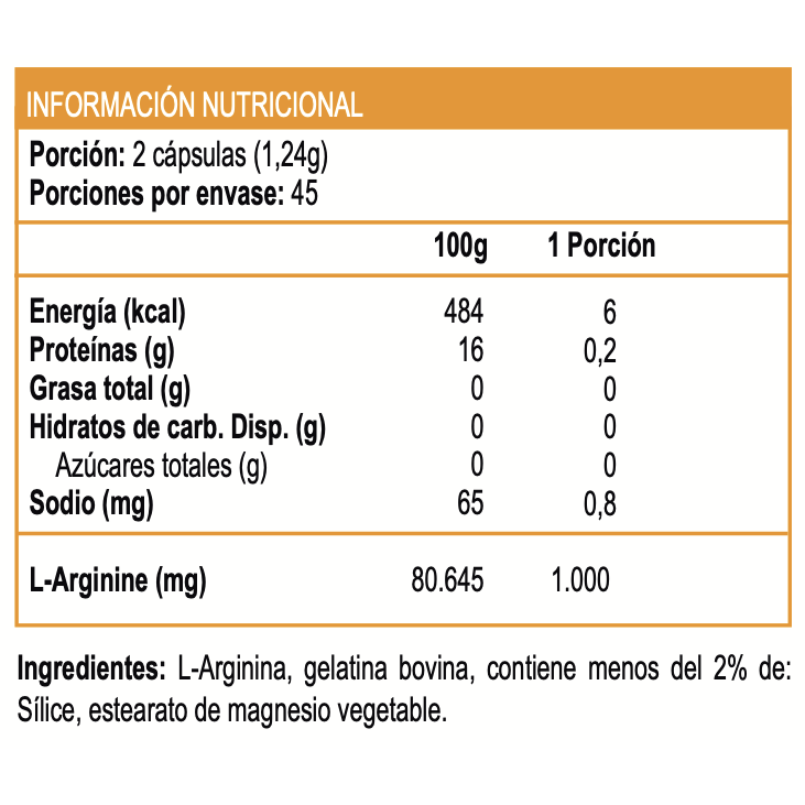 L-Arginine 500 mg 90 Caps  - Sundown Naturals