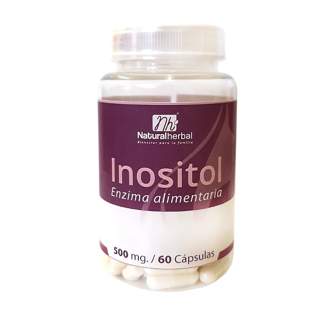 Inositol 500mg 60 Caps - Natural Herbal