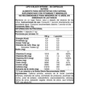 Tabla del Lipo 6 Black Intense: 1 cápsula de 1,1 g, 60 porciones, 350 mg de cafeína y 12 mcg de B12