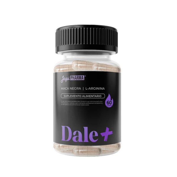 Dale + Unisex Japi Jane (Maca Negra, L-Arginina, Ginseng , Shiitake) 60 Cápsulas - New Pharma