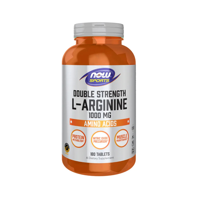 L-Arginina Doble Potencia 1000mg 180 Tabletas - Now