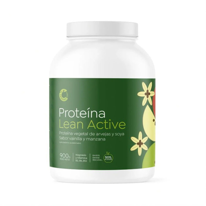Proteína Vegetal Lean Active Sabor Vainilla y Manzana 900gr  - Cáscara Foods