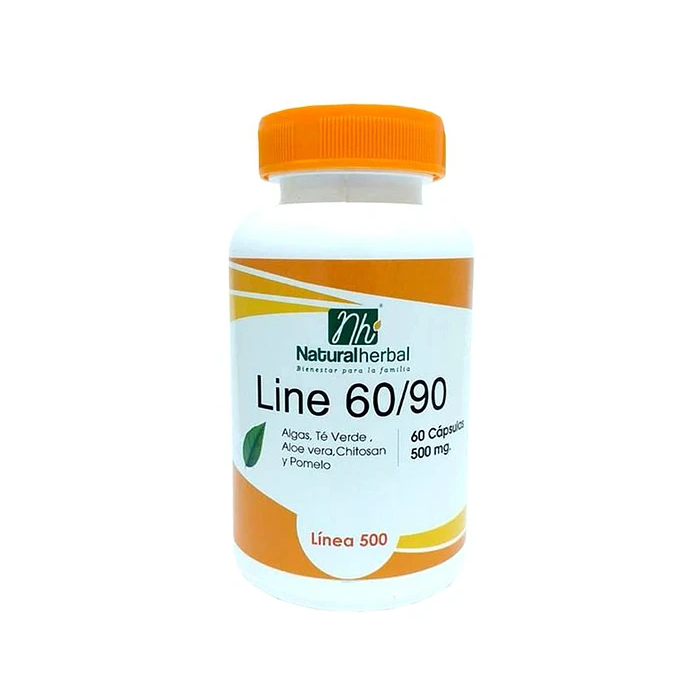 Line 60/90 500mg 60 Caps - Natural Herbal