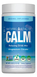 Magnesio Citrato CALM® Bebida Relajante en Polvo Sin Sabor 113gr (28 porciones) - Natural Vitality
