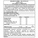 Magnesio 400mg 180 Veg Caps - Now