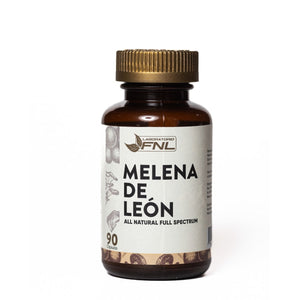 Melena de León de FNL, hongo de espectro completo en frasco de 90 cápsulas, rinde 90 días