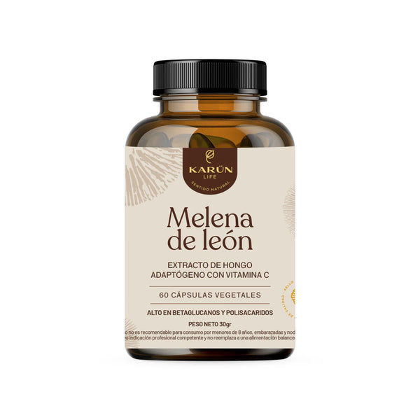 Melena de León con Vitamina C 60 Veg Caps - Karun Life