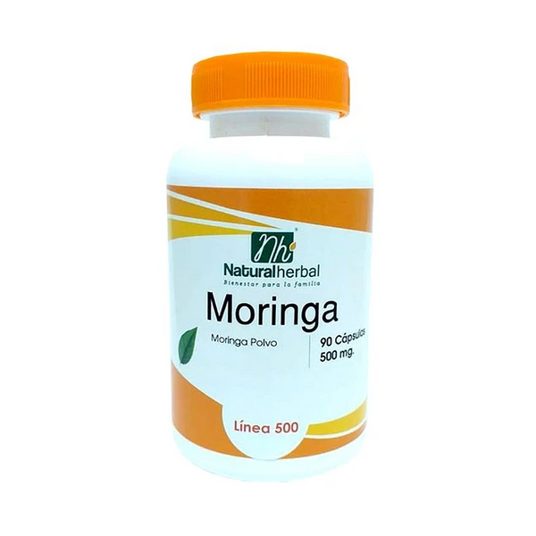 Moringa 500mg 90 Caps - Natural Herbal