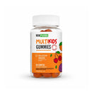 Frasco de Multikids Gummies de NewPharma, 60 gomitas sabor cereza sin azúcar añadida, para 30 días