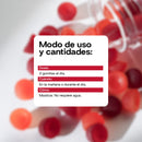 Modo de uso de las Probiotic Gummies: 2 gomitas al día, en la mañana o durante el día, masticadas