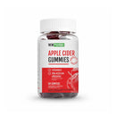 Frasco de Apple Cider Gummies de NewPharma, 60 gomitas veganas sin azúcar añadida, para 30 días