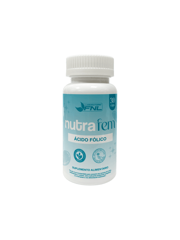 Ácido Fólico Nutrafem 400mcg 30 Cápsulas Vegetales - FNL