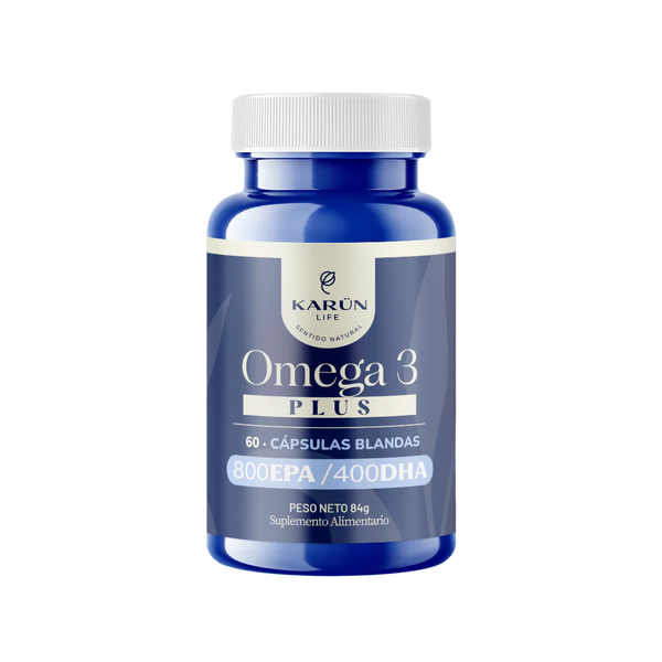 Omega 3 Plus 800 EPA / 400 DHA 60 Cápsulas Blandas - Karun Life