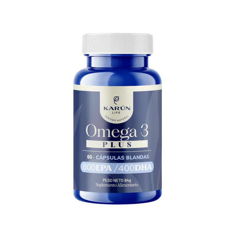 Omega 3 Plus 800 EPA / 400 DHA 60 Cápsulas Blandas - Karun Life