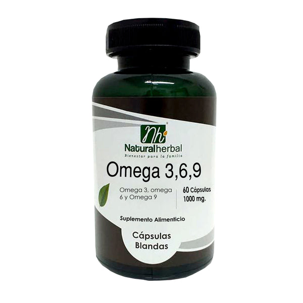 Omega 3-6-9 60 Caps Blandas - Natural Herbal