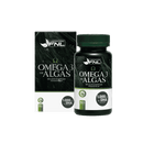 Frasco y caja de Omega 3 de Algas de FNL, 60 cápsulas blandas para 30 días, vegan friendly