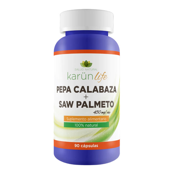 Pepa de Calabaza + Saw Palmeto 450mg 90 Caps - Karun Life