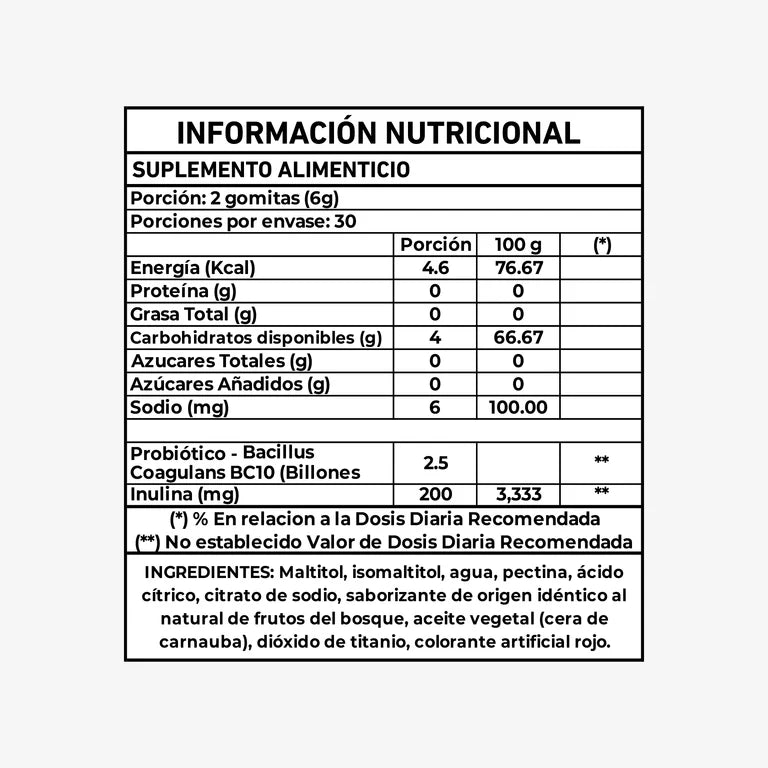 Prebióticos y Probióticos 60 Gomitas - Eterna Nutrition