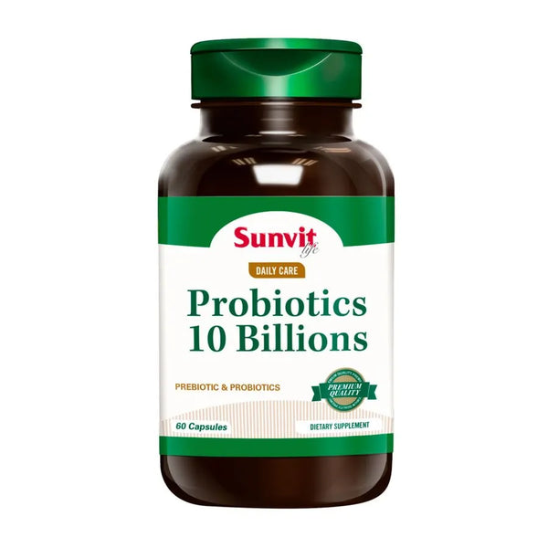 Probiotics (Pre y Probióticos) 10 Billones 60 Cápsulas - Sunvit Life