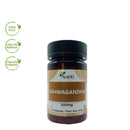 Sellos de la Ashwagandha 500 mg: 100% puro, libre de aditivos y cápsula vegetal