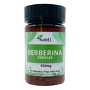 Frasco de Berberina Complex 550 mg de Avanti, 60 cápsulas para 30 días