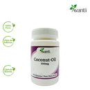 Sellos del Coconut-Oil: 100% puro, libre de aditivos y cápsula blanda