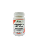 Frasco del Complejo B + Biotina, 60 cápsulas y 26,1 g netos