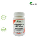 Sellos del Complejo B + Biotina: libre de aditivos y cápsula blanda