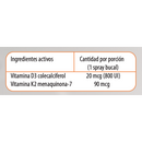 Vitaminas D3 + K2 Spray Sabor Menthol 10ml 90 Porciones - Newscience