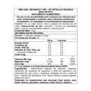 Tabla del ZMA: 2 cápsulas veganas de 2,44 g, 45 porciones, 300 mg de magnesio, 20 mg de zinc y 10 mg de B6