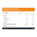 Tabla de la Creatina Monohidratada: porción de 5 cápsulas, 30 porciones y 5 g de creatina