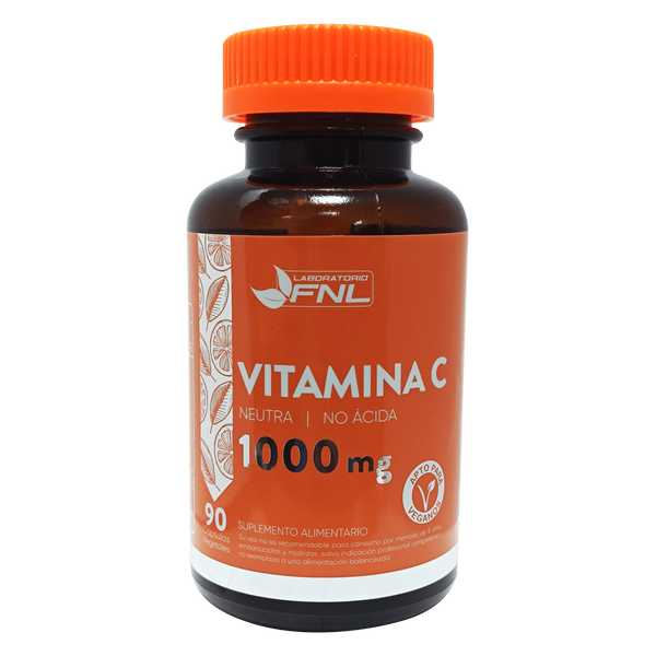 Vitamina C 1000mg No Ácida 90 Veg Caps - FNL