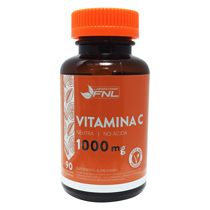 Vitamina C 1000mg No Ácida 90 Veg Caps - FNL