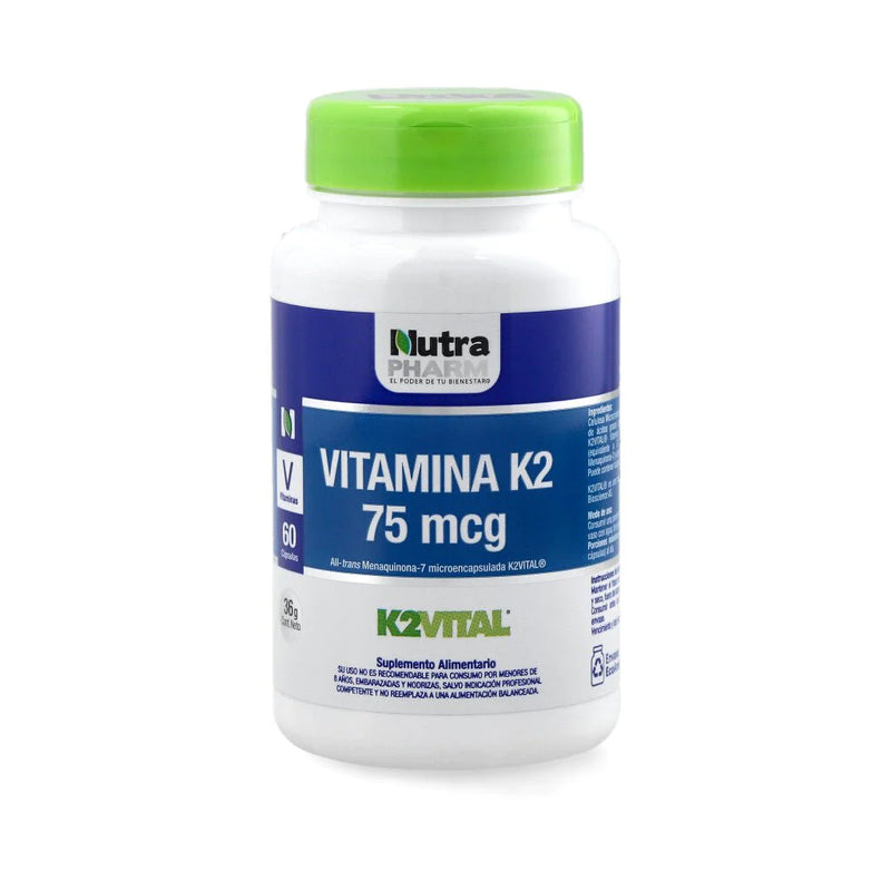 Vitamina K2 Premium 75 mcg 60 Caps - Nutrapharm