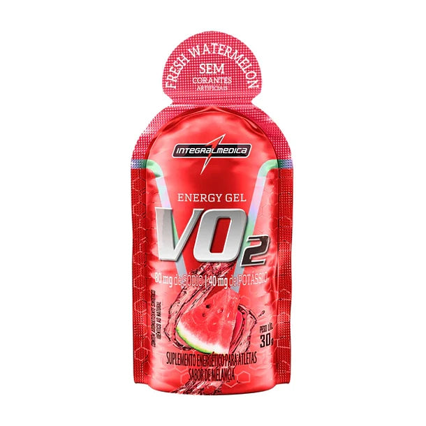 VO2 Energy Gel Carbohidratos Sin Cafeína Sabor Sandía 30gr - Integralmedica