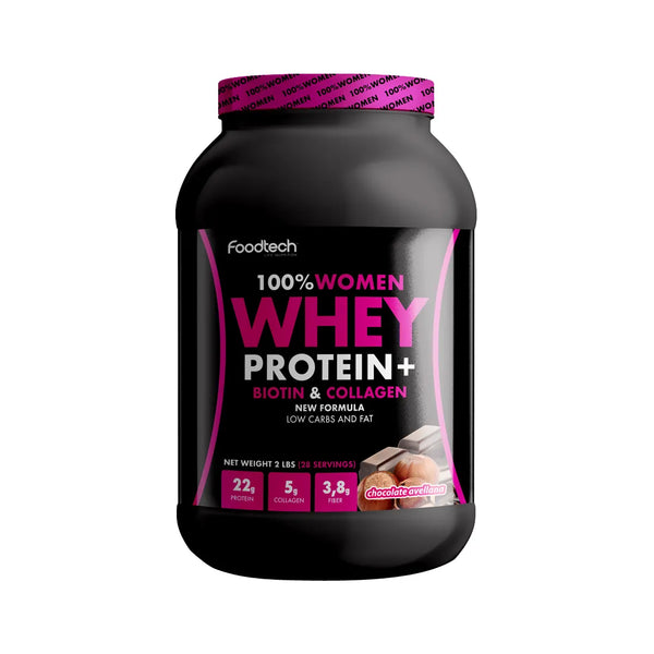 100% Women Whey Protein Chocolate Avellana 2lb  - Foodtech